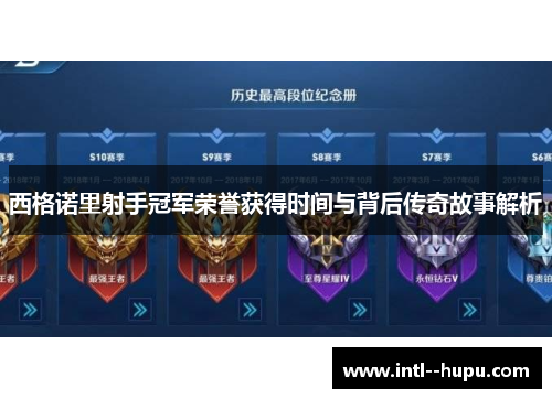 西格诺里射手冠军荣誉获得时间与背后传奇故事解析